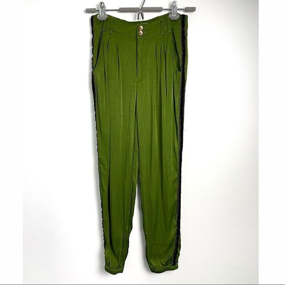 Anthropologie Diandra pleated satin joggers - Picture 6 of 16